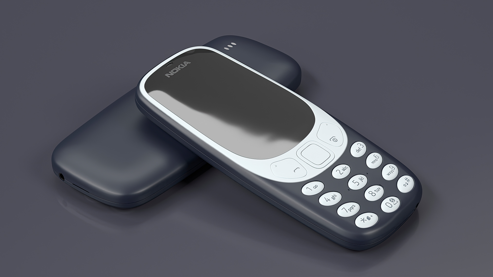 Nokia 3310 New Blue 3D model