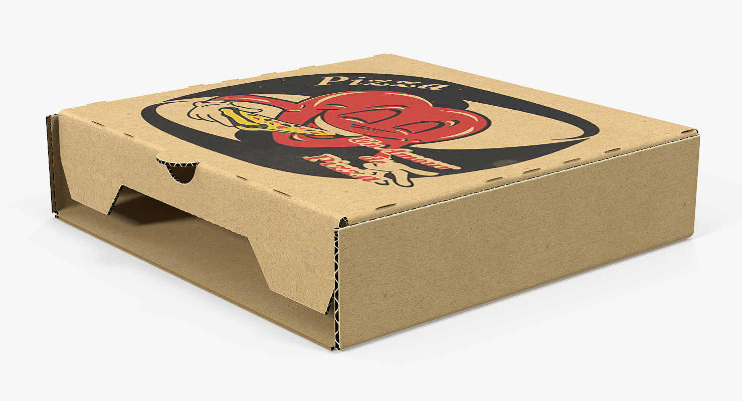 3D model Small Pizza Box