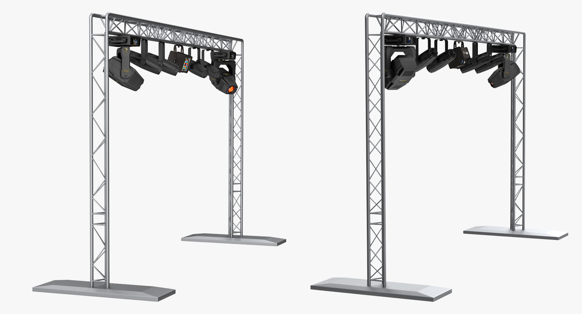 3D Mobile Truss System with Lights