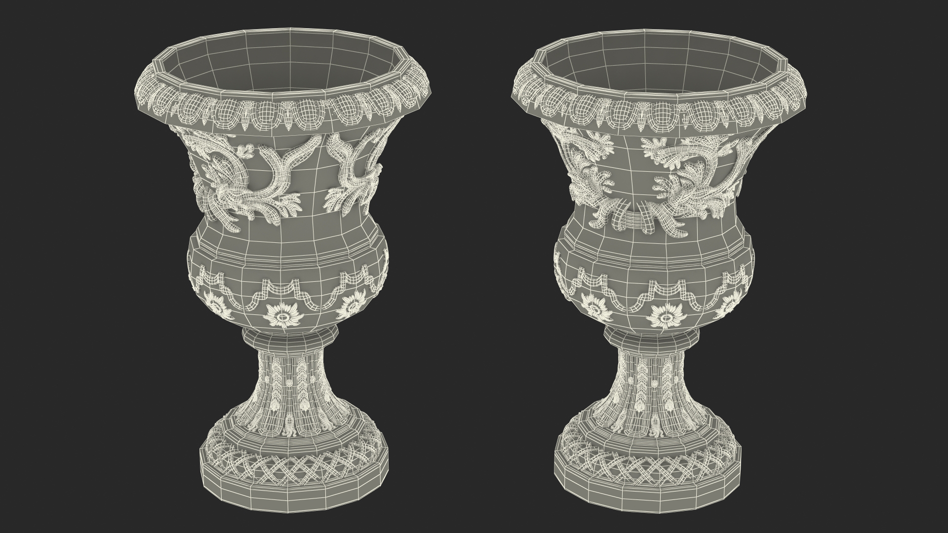Provence Planter Urn h70 3D model
