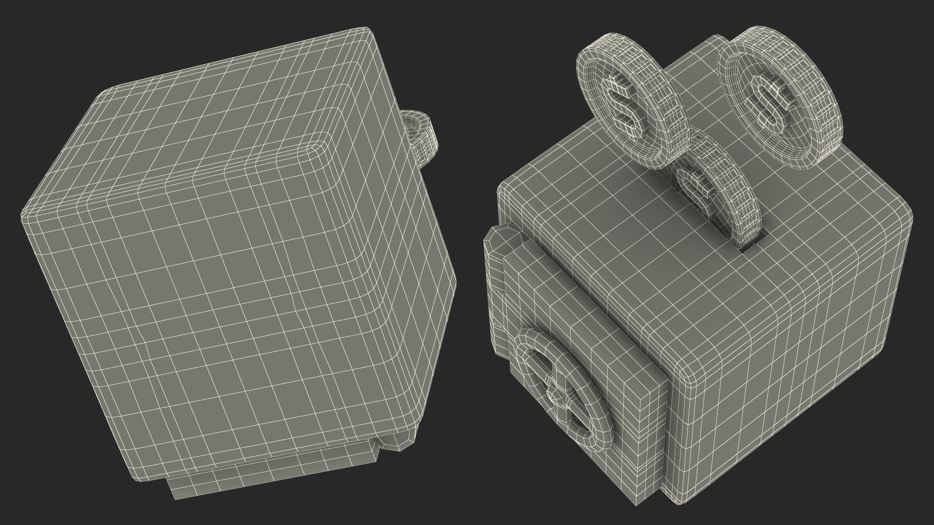 Safe Box Stylized Icon 3D
