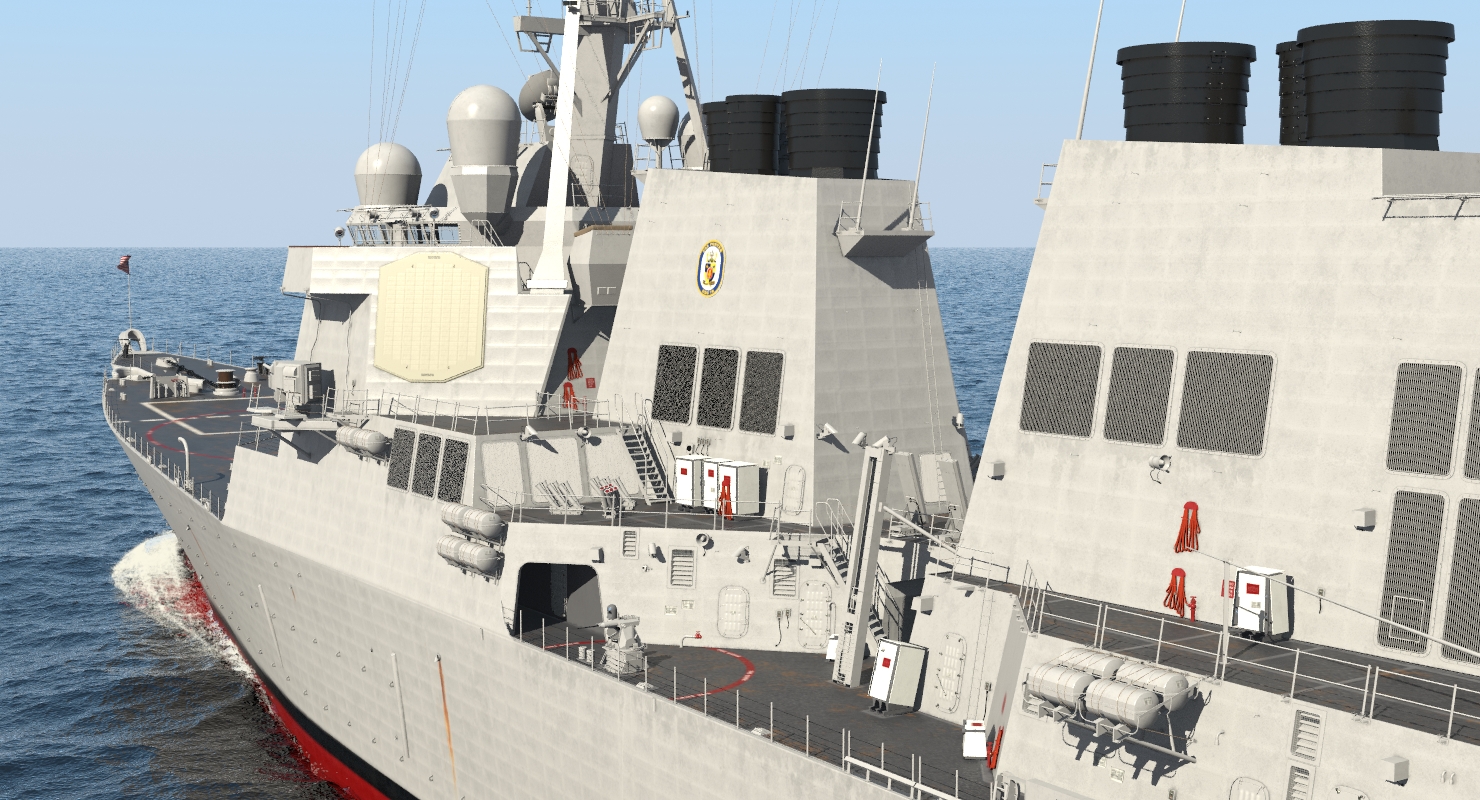 Arleigh Burke Destroyer Porter DDG 78 3D