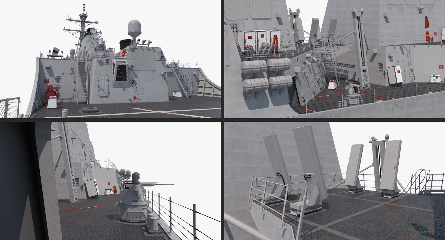 Arleigh Burke Destroyer Porter DDG 78 3D