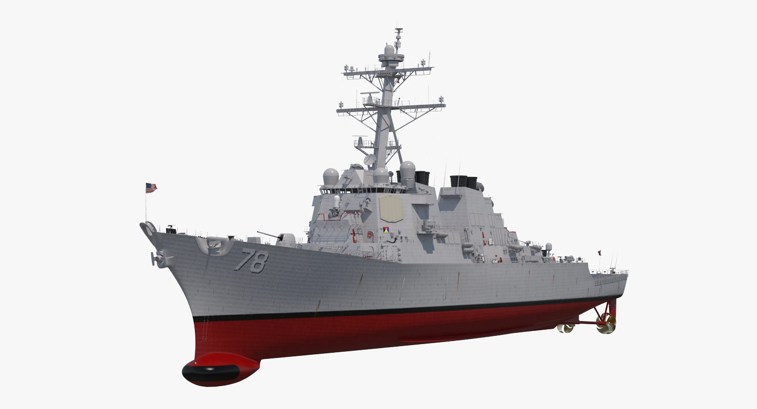 Arleigh Burke Destroyer Porter DDG 78 3D