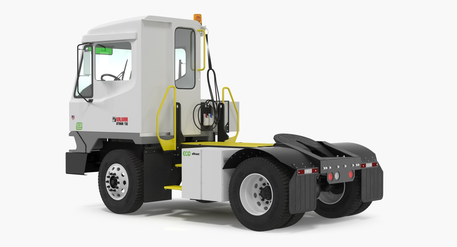 3D model Kalmar Ottawa T2 Terminal Tractor Rigged