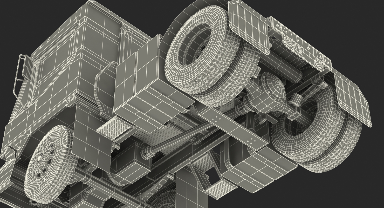 3D model Kalmar Ottawa T2 Terminal Tractor Rigged