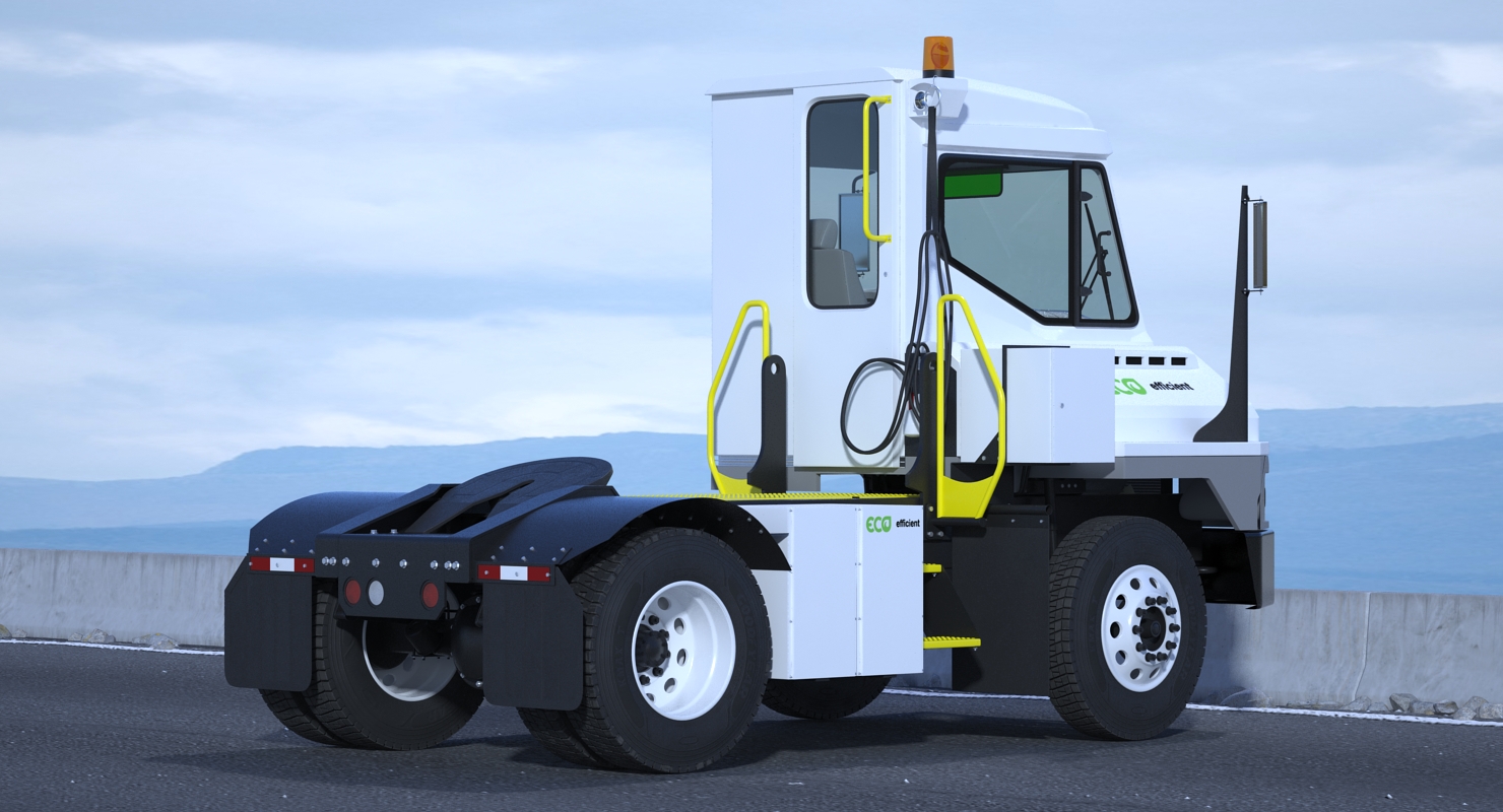 3D model Kalmar Ottawa T2 Terminal Tractor Rigged