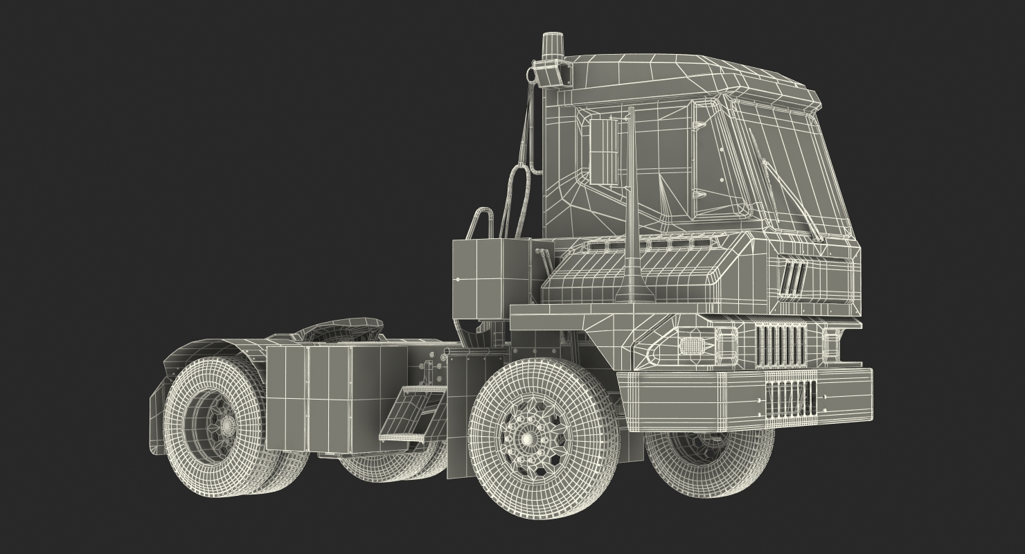 3D model Kalmar Ottawa T2 Terminal Tractor Rigged