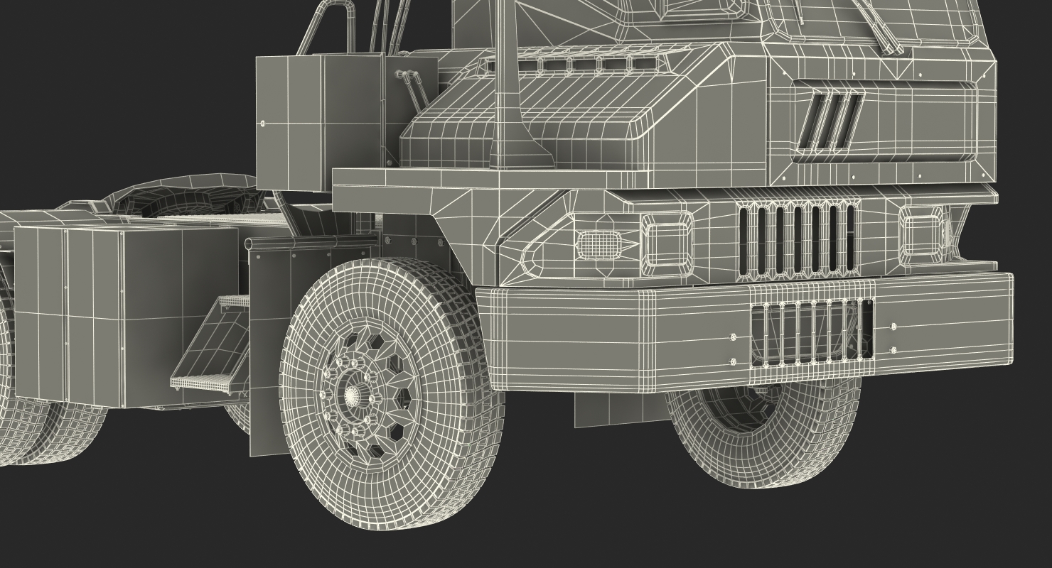 3D model Kalmar Ottawa T2 Terminal Tractor Rigged