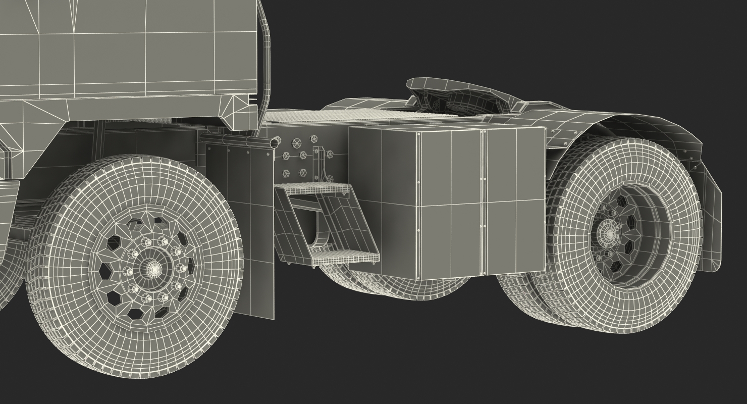 3D model Kalmar Ottawa T2 Terminal Tractor Rigged