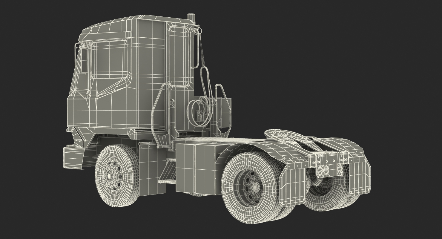 3D model Kalmar Ottawa T2 Terminal Tractor Rigged