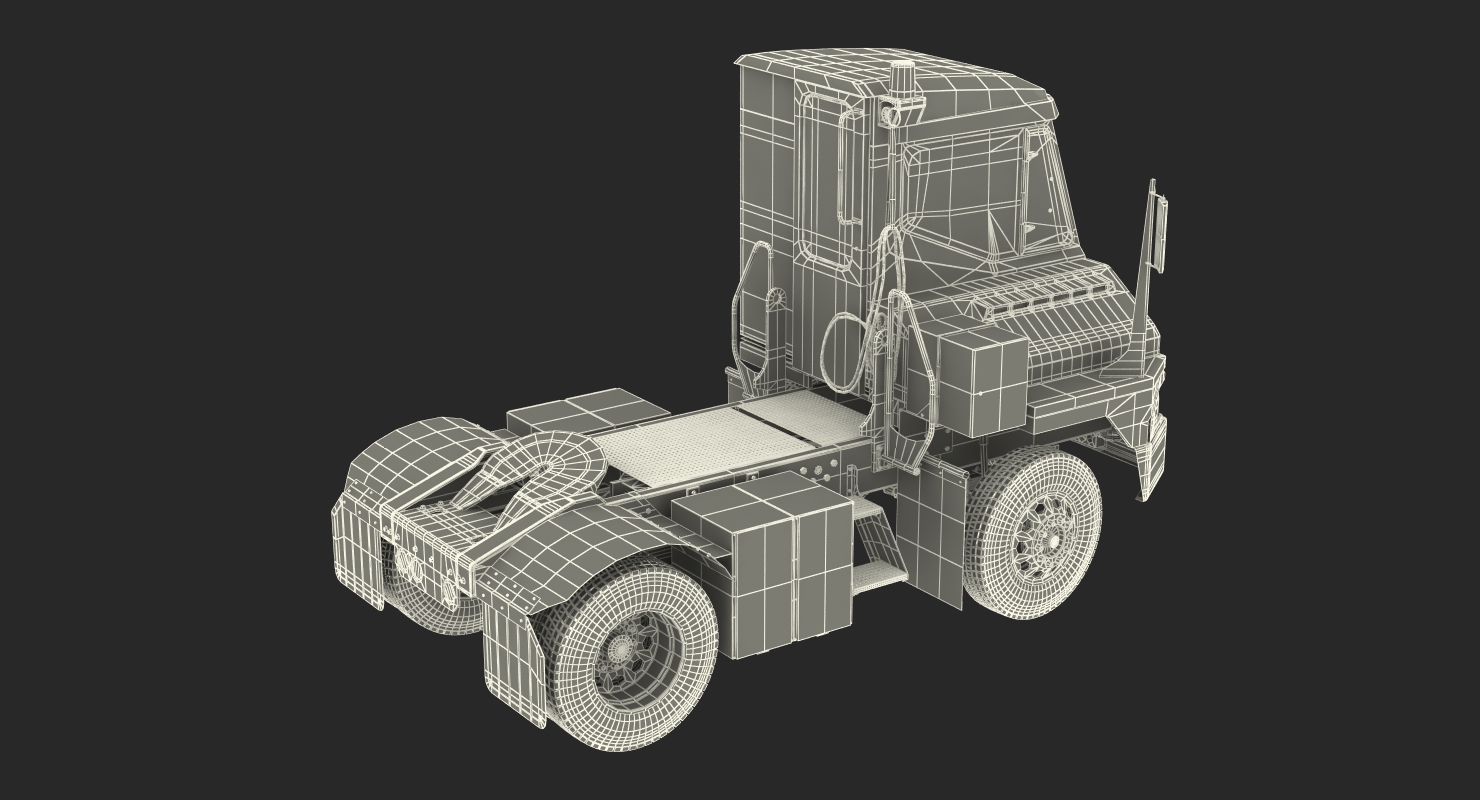 3D model Kalmar Ottawa T2 Terminal Tractor Rigged