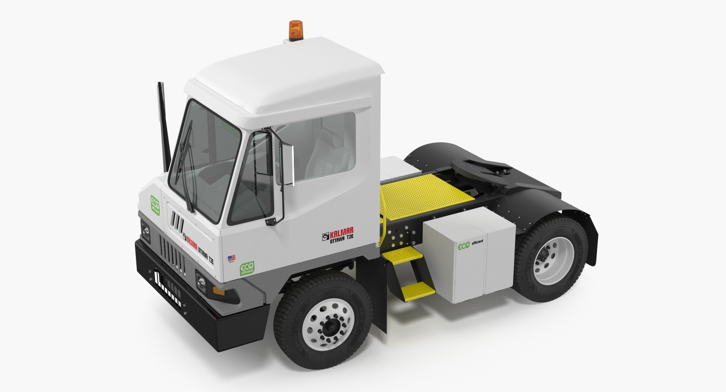 3D model Kalmar Ottawa T2 Terminal Tractor Rigged