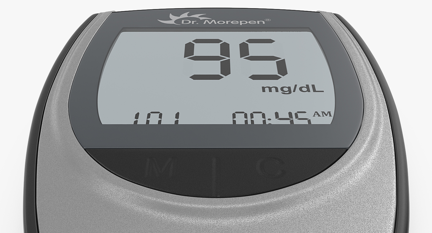 Blood Glucose Meter 3D model