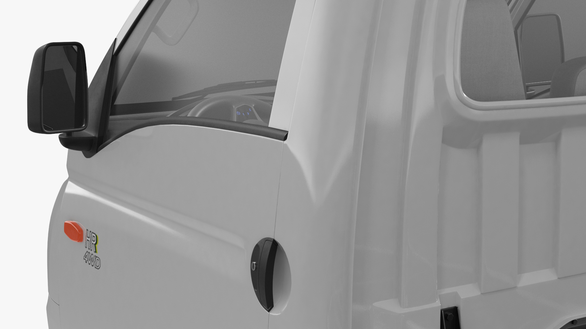 3D model Mini Truck Hyundai HR 2023 Bare Chassis Rigged for Maya