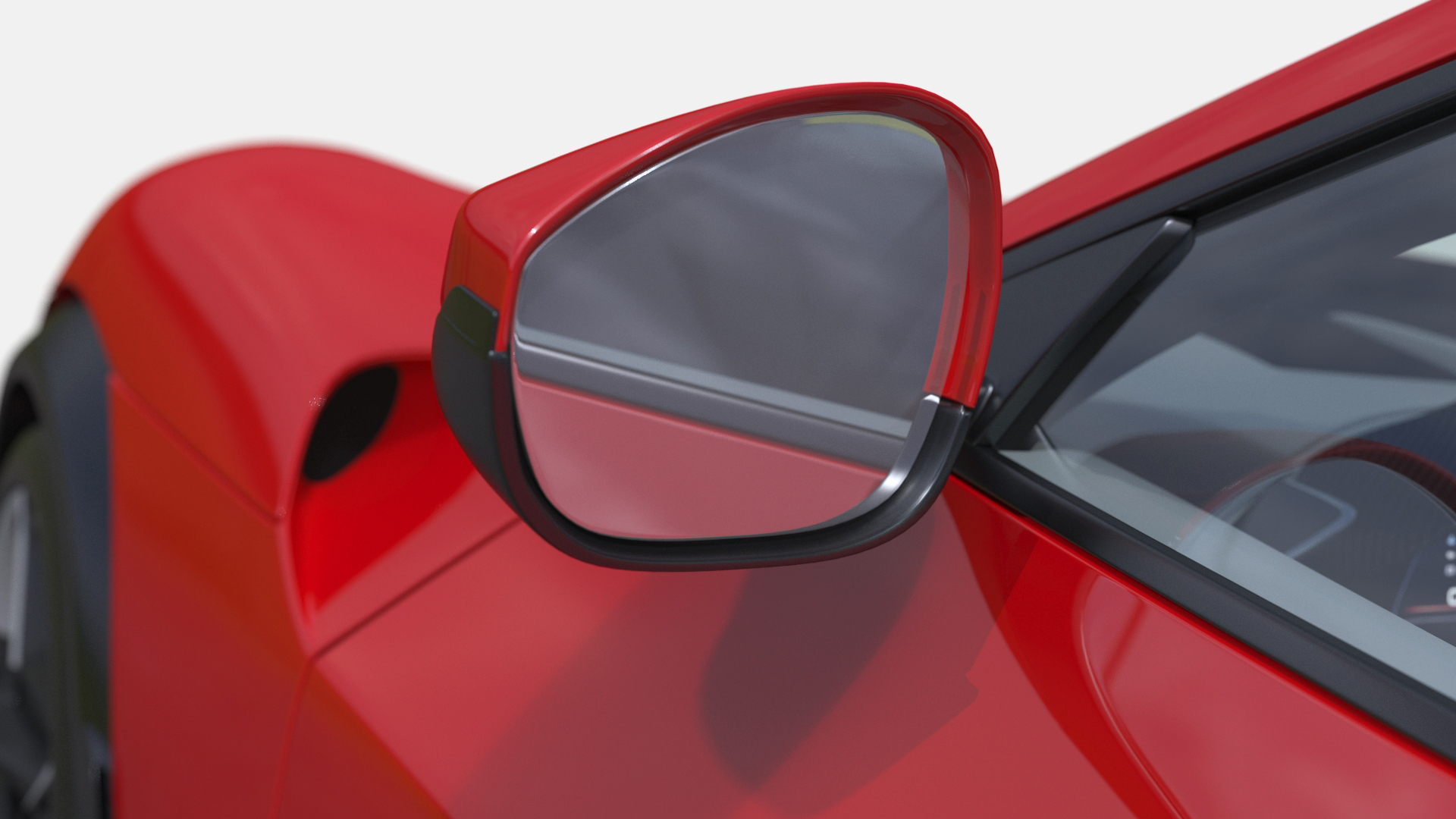 3D Ultimate Crossover Racing Car Red model