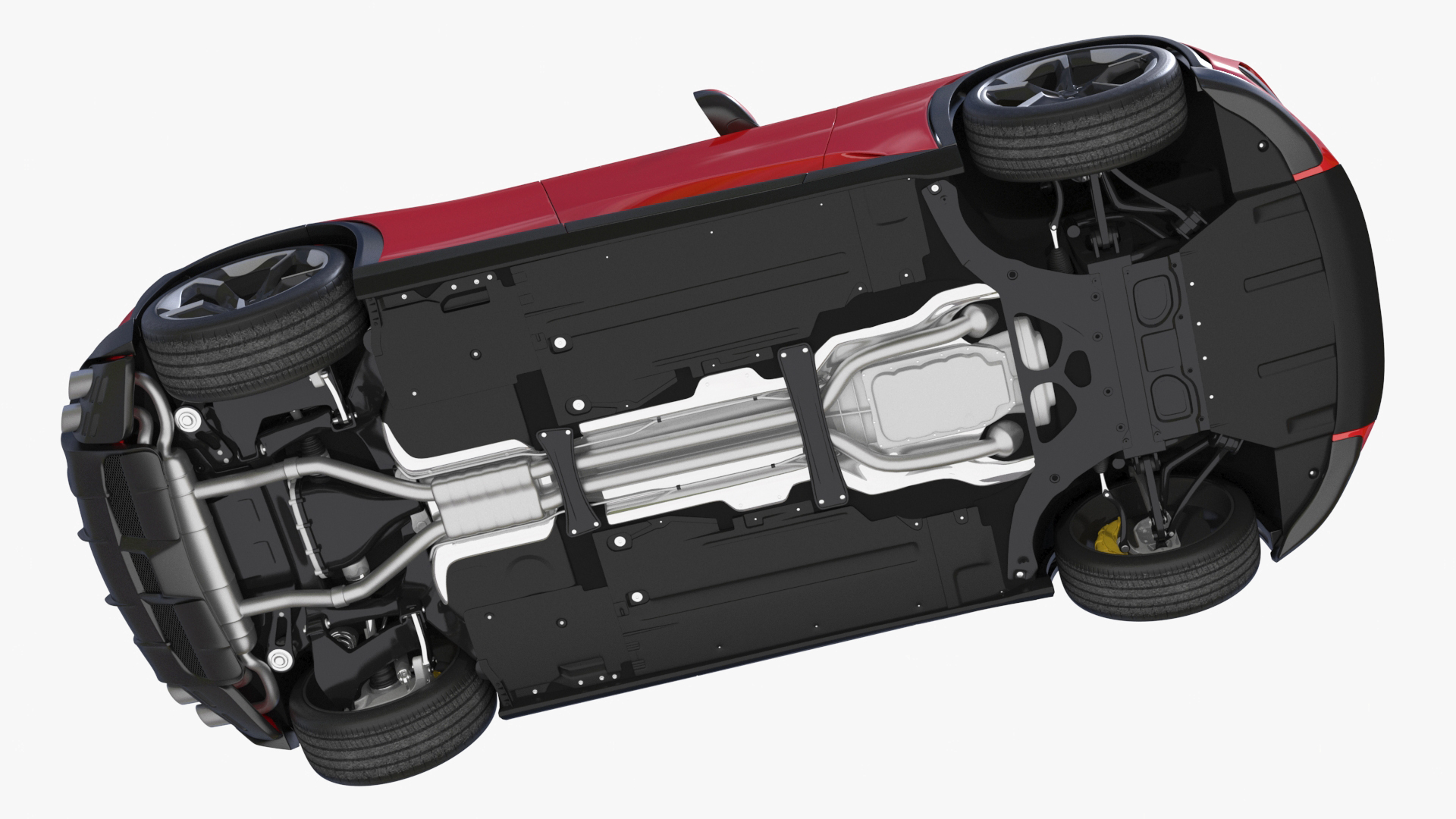 3D Ultimate Crossover Racing Car Red model