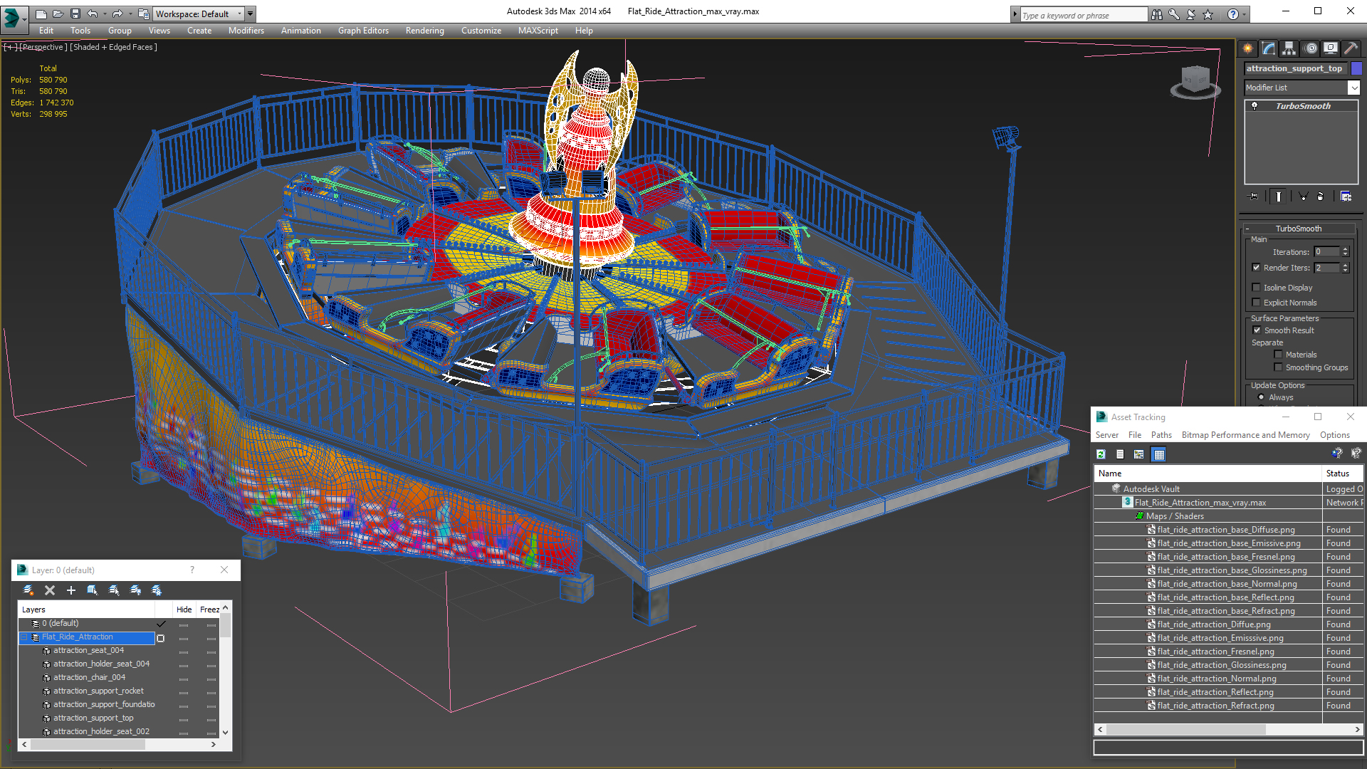 3D model Flat Ride Attraction