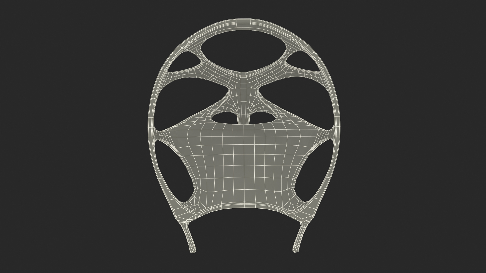3D Modern Red Chair