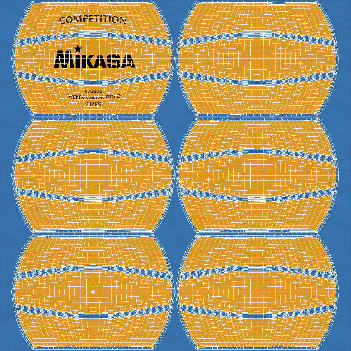 Water Polo Ball Mikasa 3D