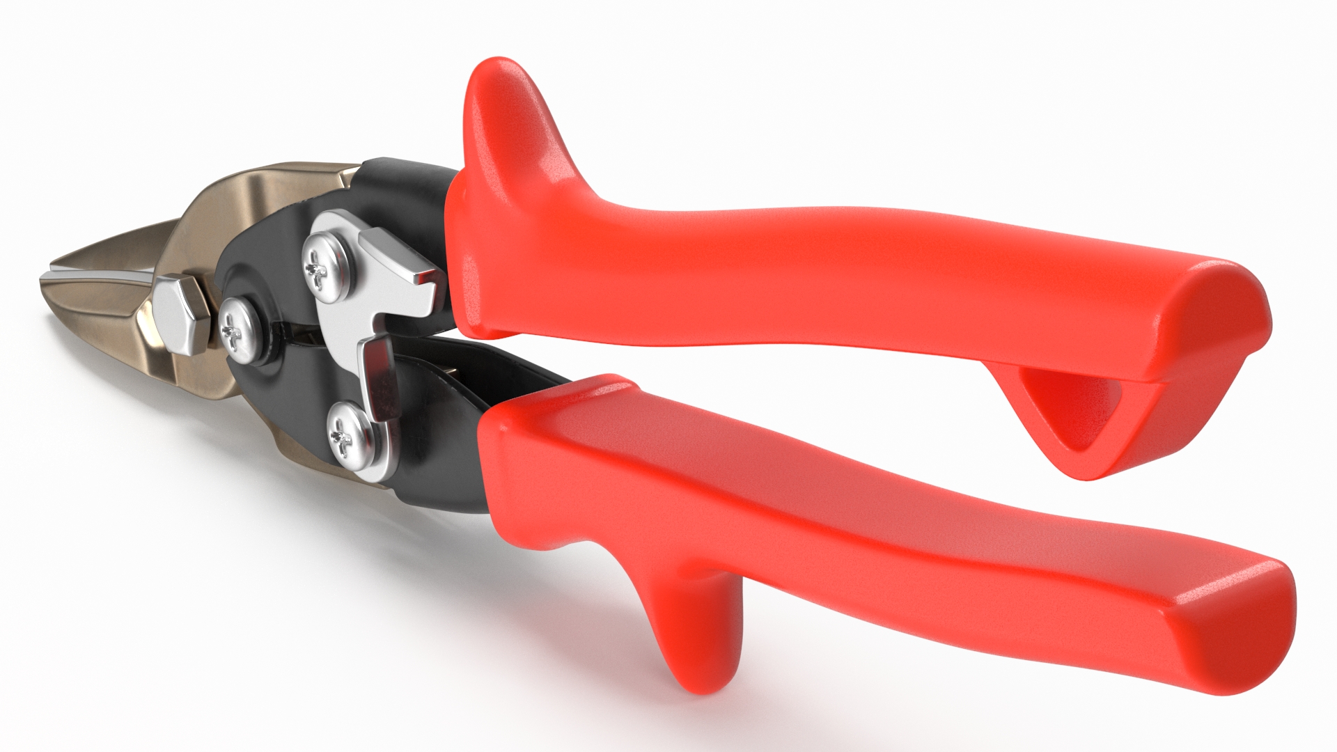 3D Metal Scissors Red model