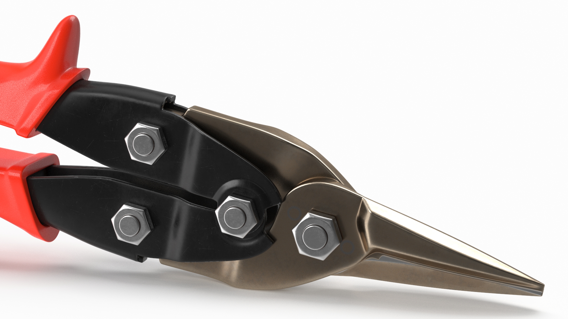 3D Metal Scissors Red model