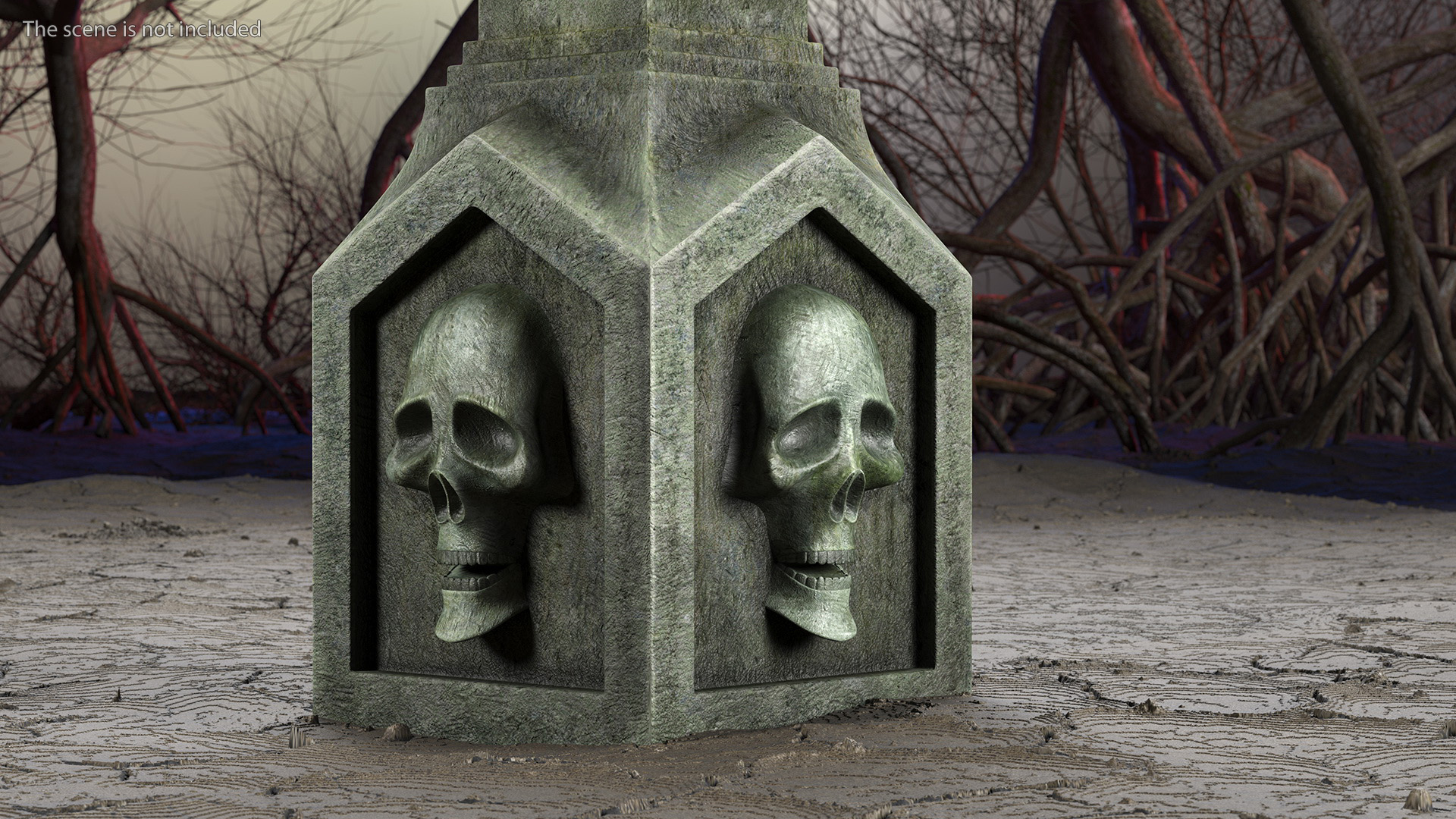 Halloween Tombstone Garden Decoration 3D