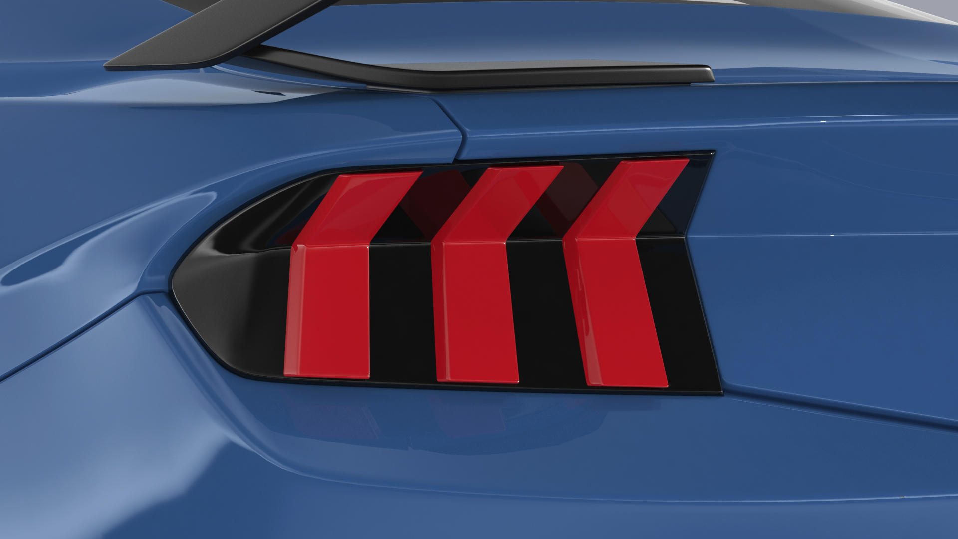 Ford Mustang 2024 Blue 3D
