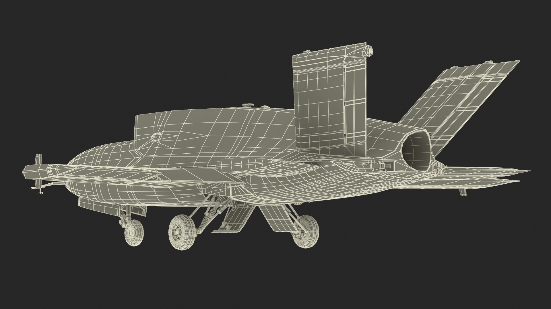 3D model Jet Powered UAV EADS Barracuda