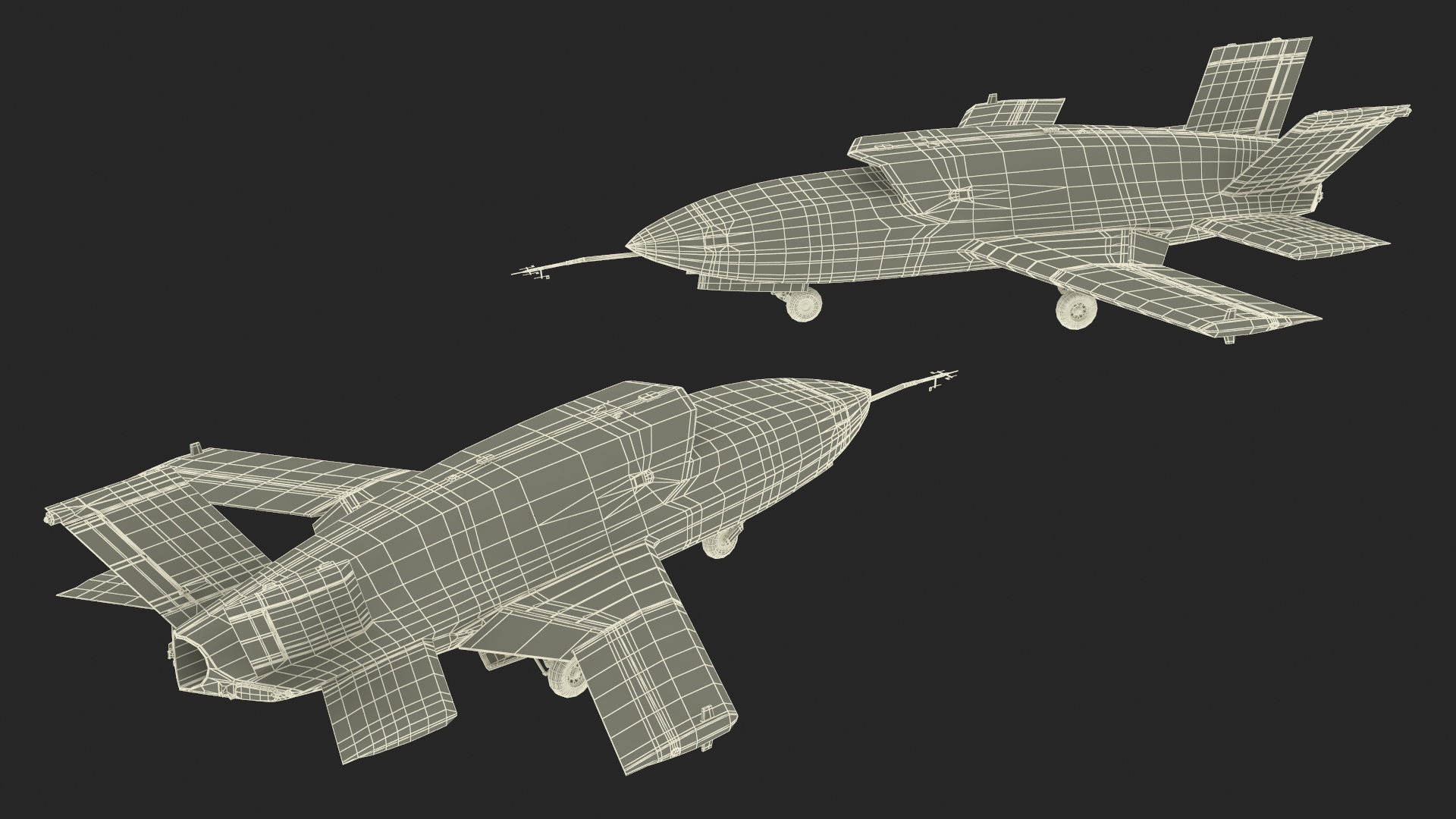 3D model Jet Powered UAV EADS Barracuda