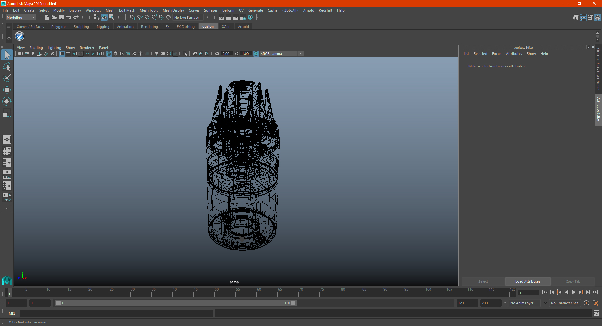 3D model Ballistic Missile Warhead