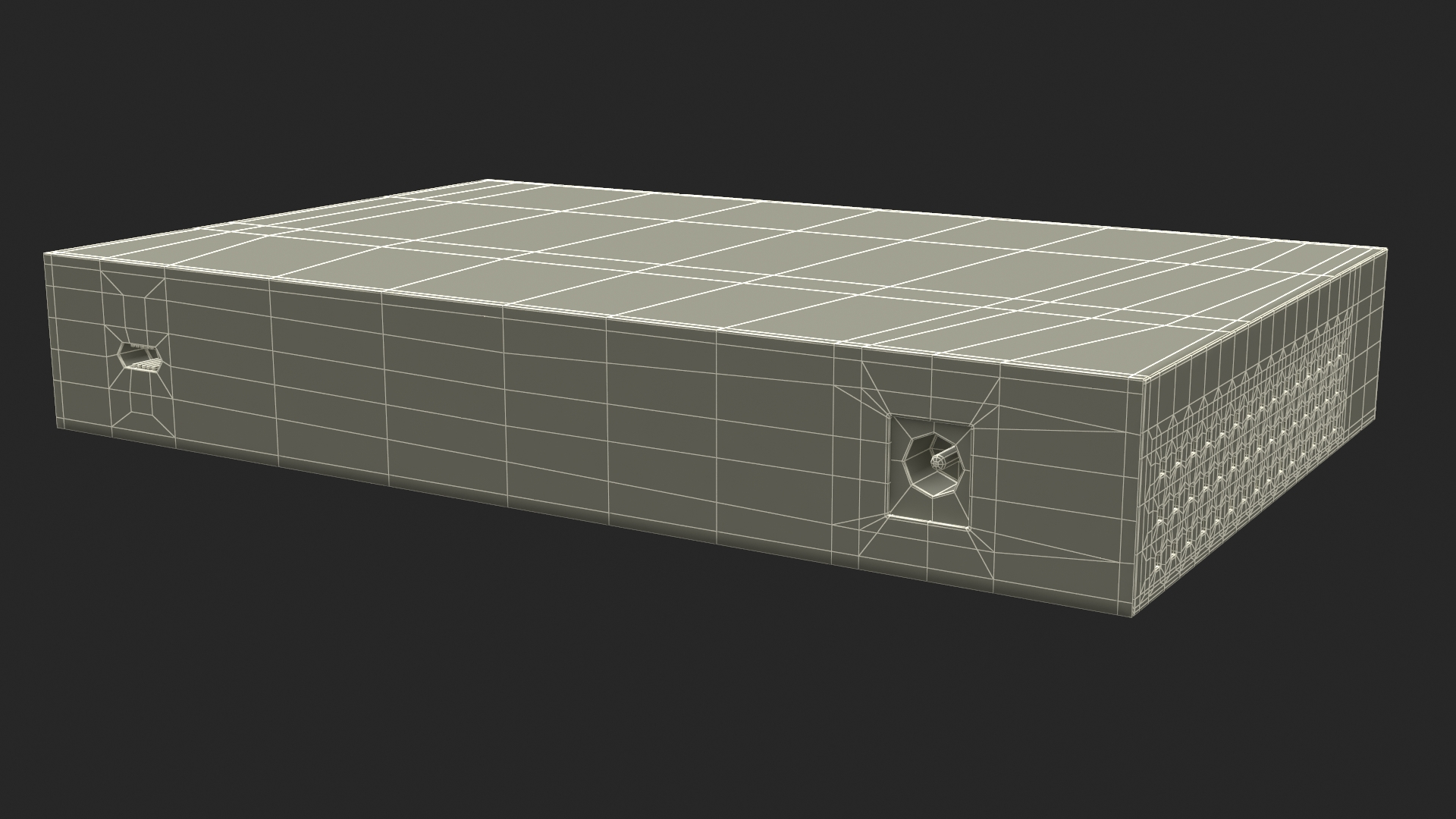 Gigabit Network Switch 8 Port Grey 3D model