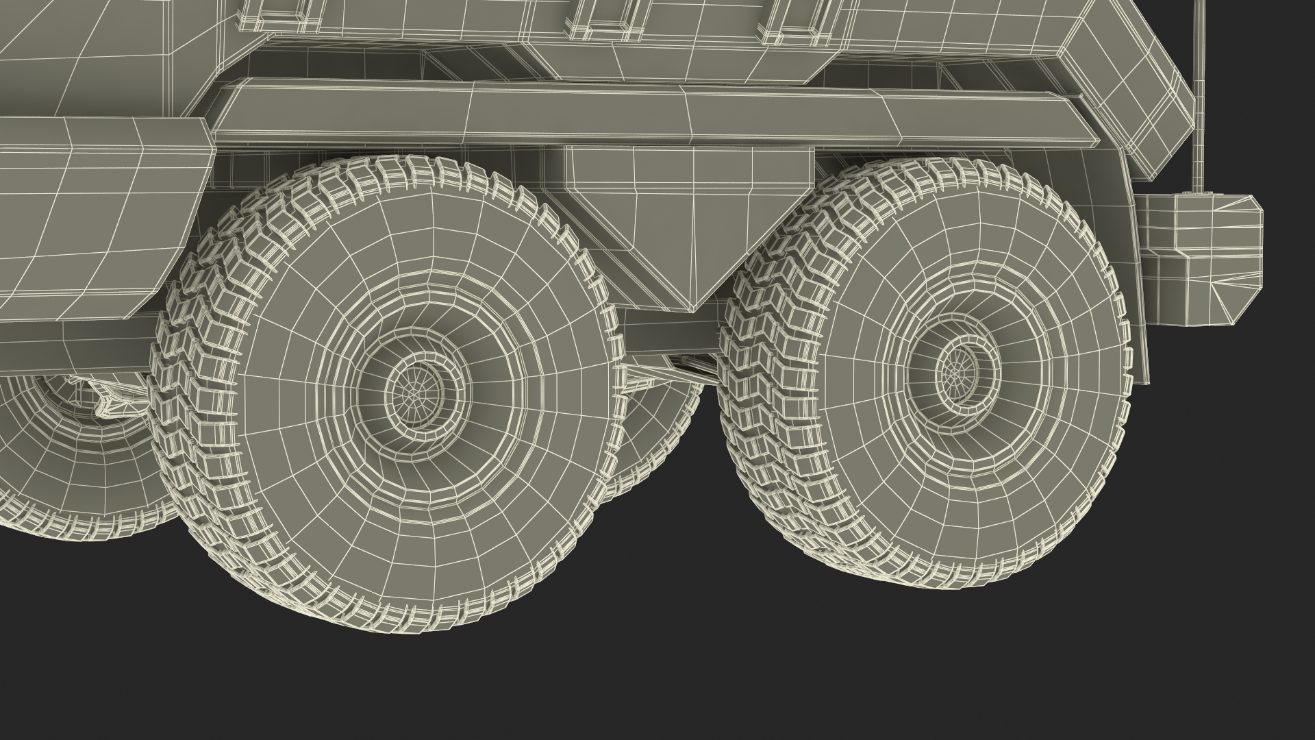 3D Sci-Fi Military Truck Rigged model