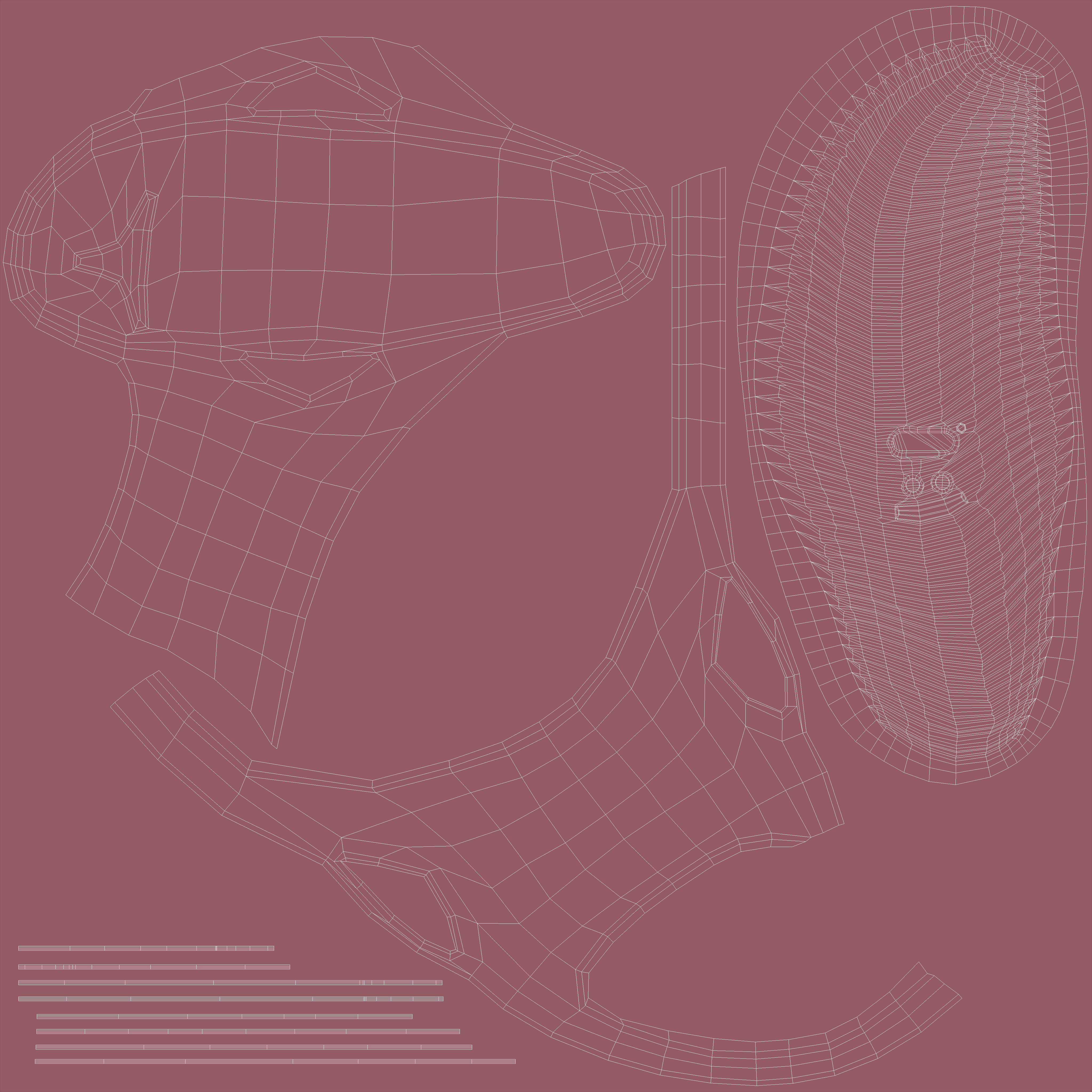 3D Crocs Mellow Slide Pink model