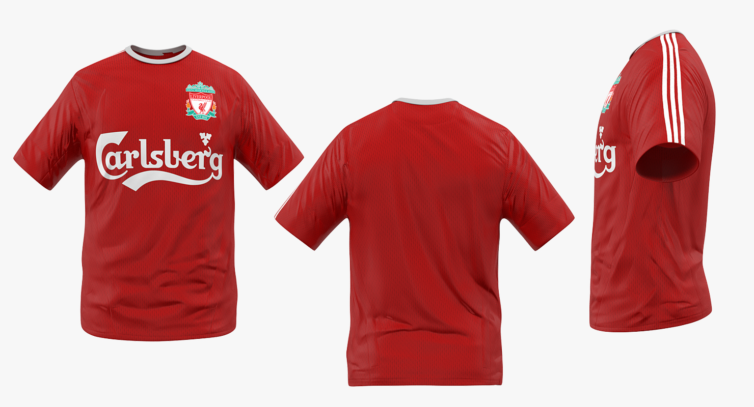 3D Soccer T Shirt Liverpool 2