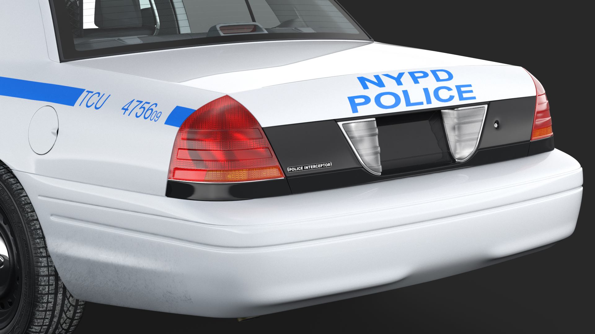3D model Ford Crown Victoria Police Car NYPD