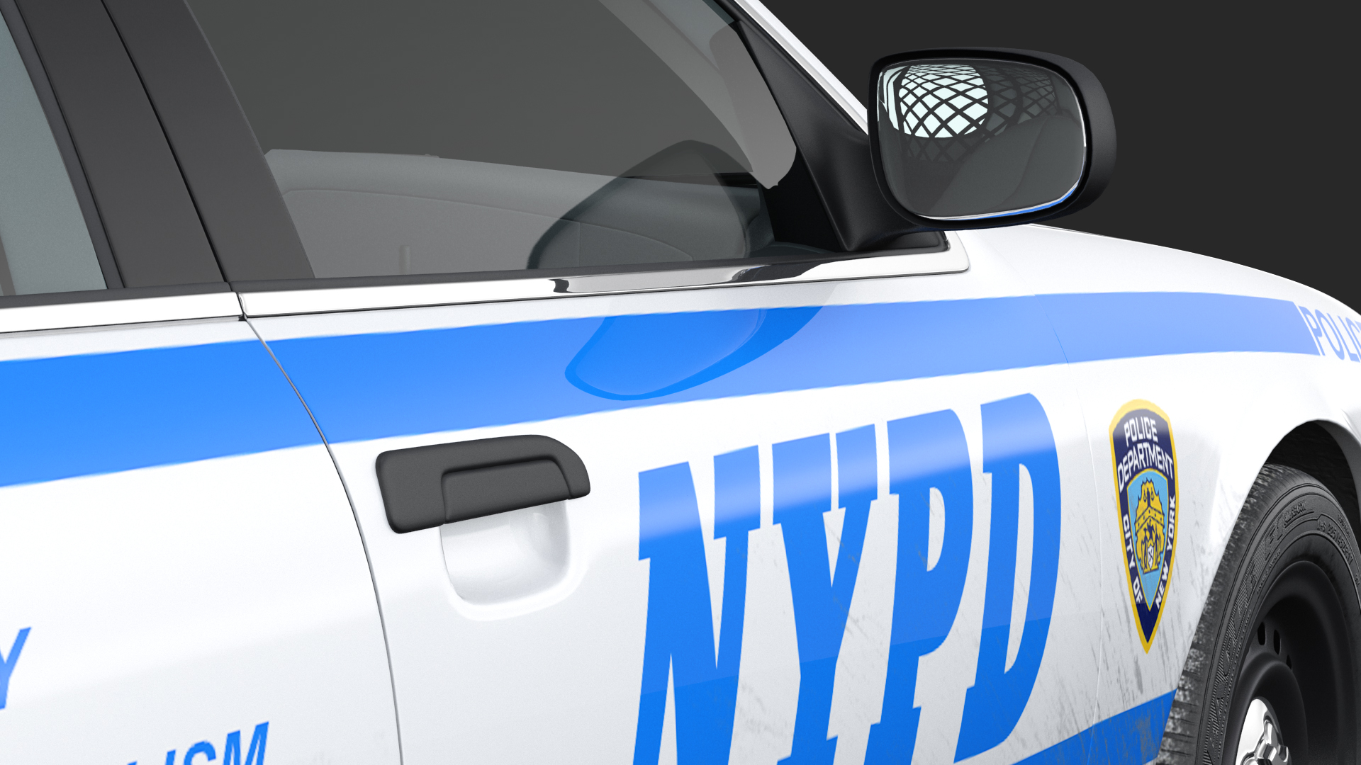 3D model Ford Crown Victoria Police Car NYPD
