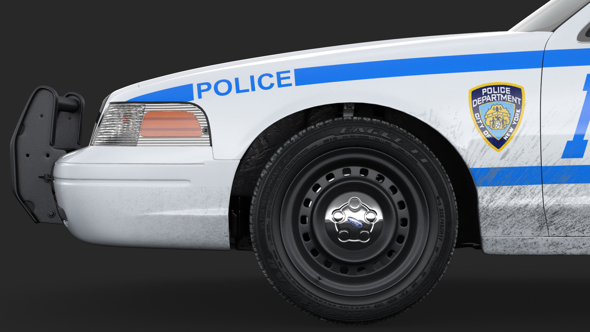 3D model Ford Crown Victoria Police Car NYPD