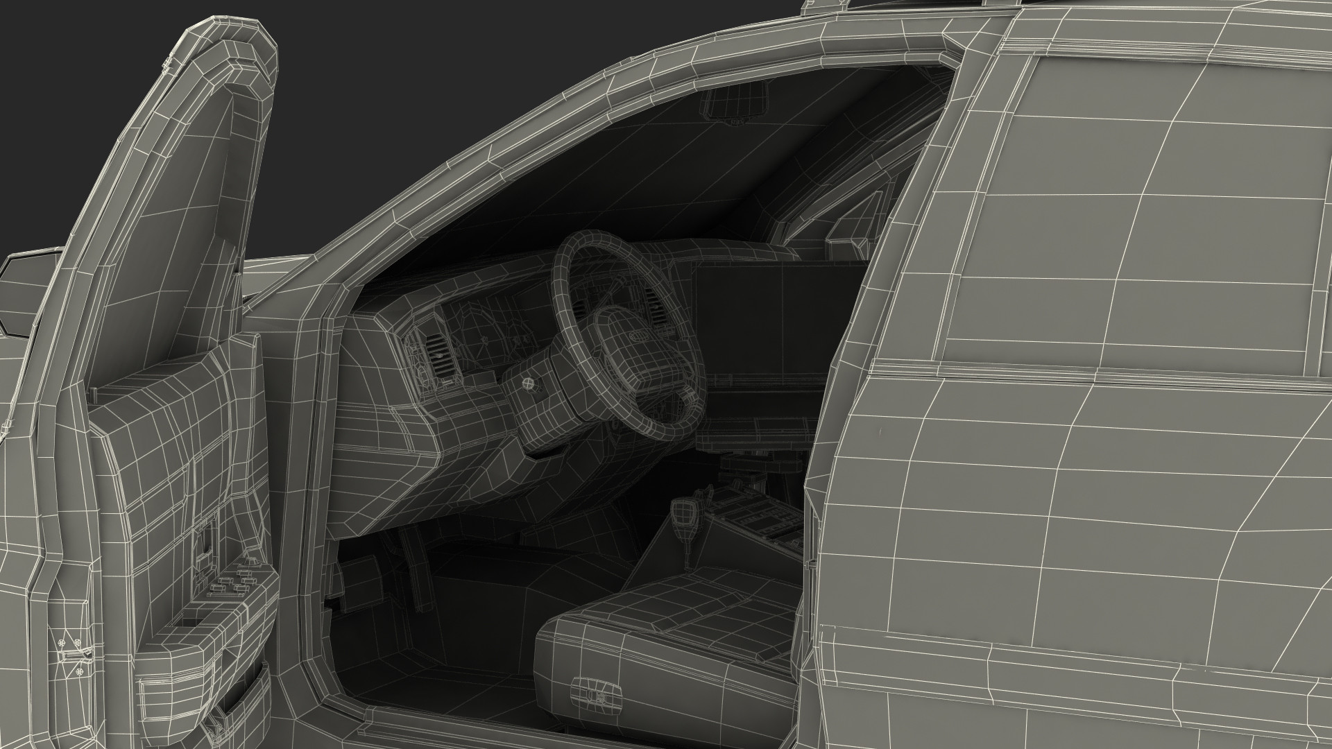 3D model Ford Crown Victoria Police Car NYPD