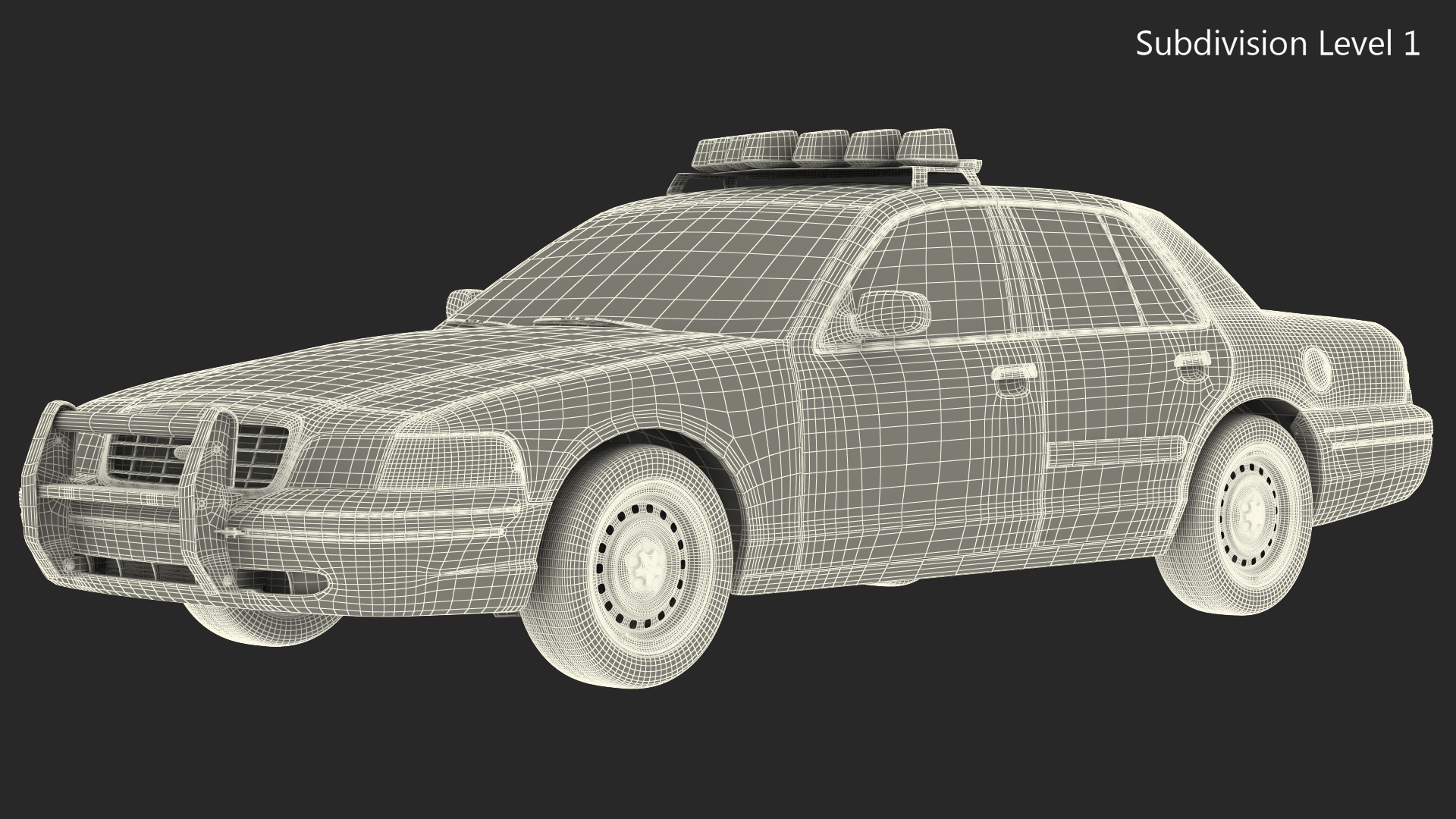 3D model Ford Crown Victoria Police Car NYPD