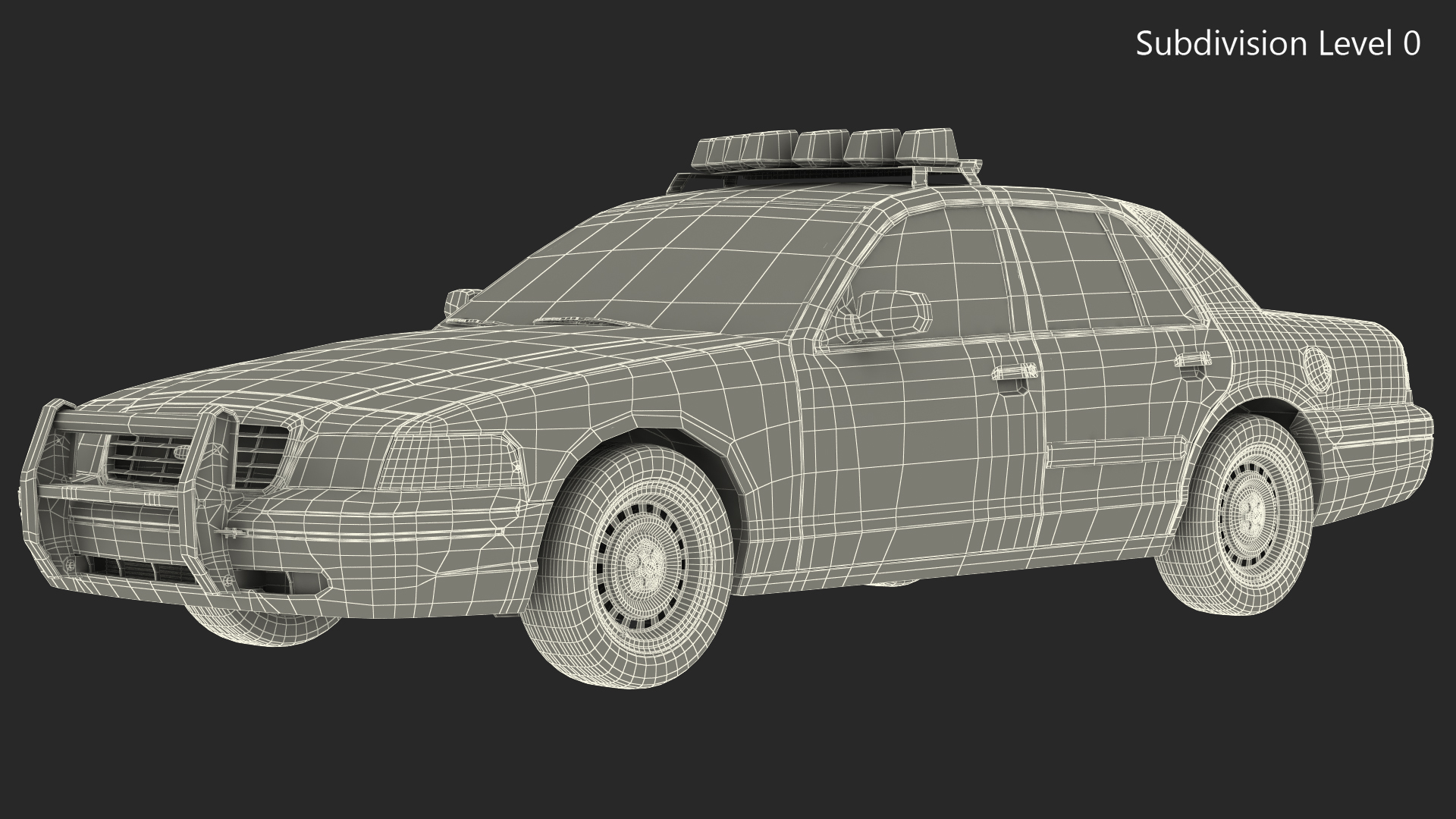 3D model Ford Crown Victoria Police Car NYPD