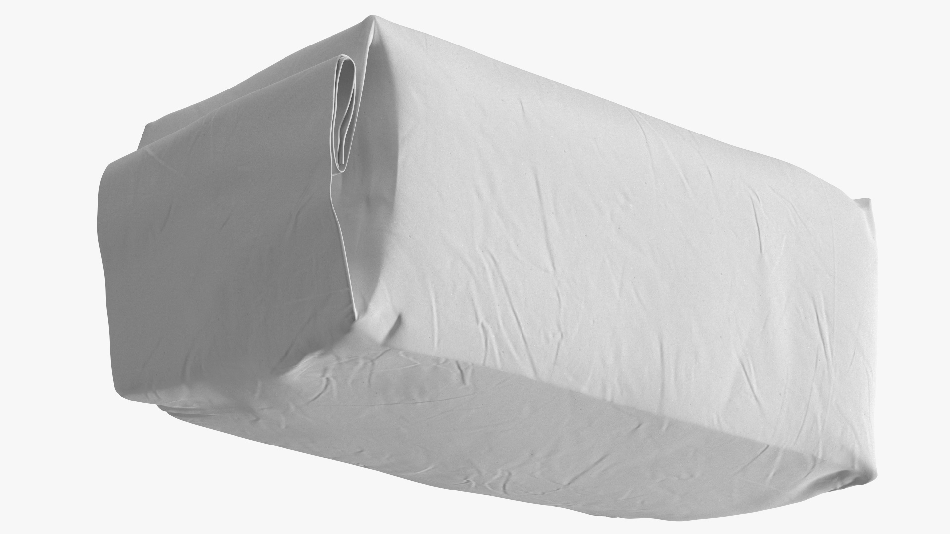 3D model Flour White Paper Bag 2lb