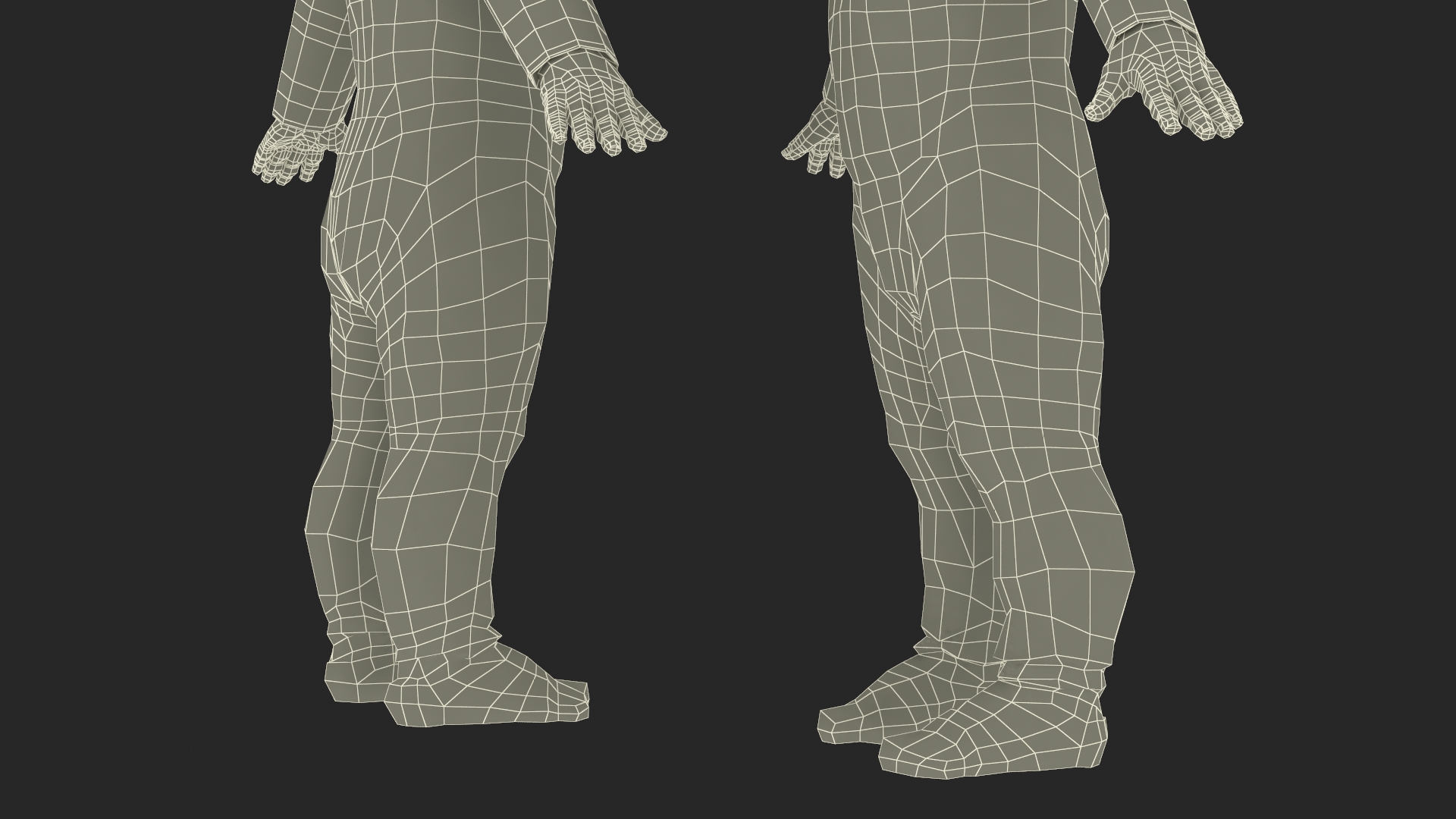 Toddler Aged 1 Year in Pajamas A-Pose 3D