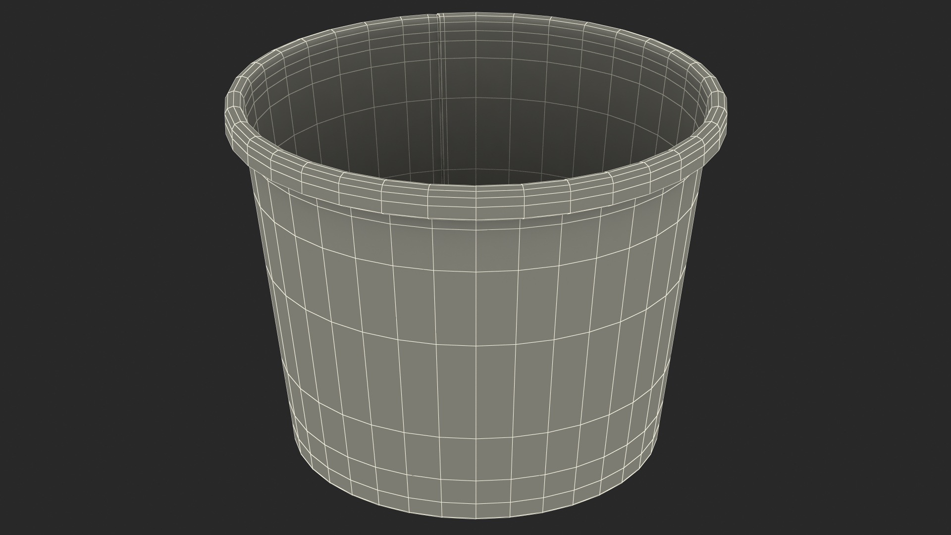 3D model Ice Cream Paper Cup Empty