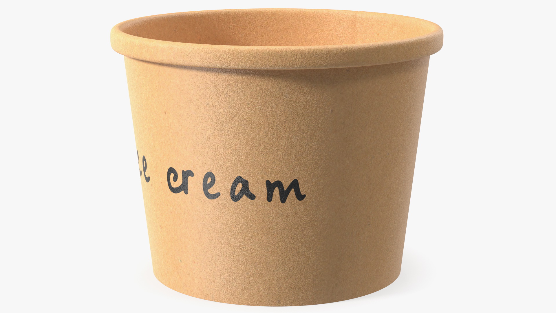 3D model Ice Cream Paper Cup Empty