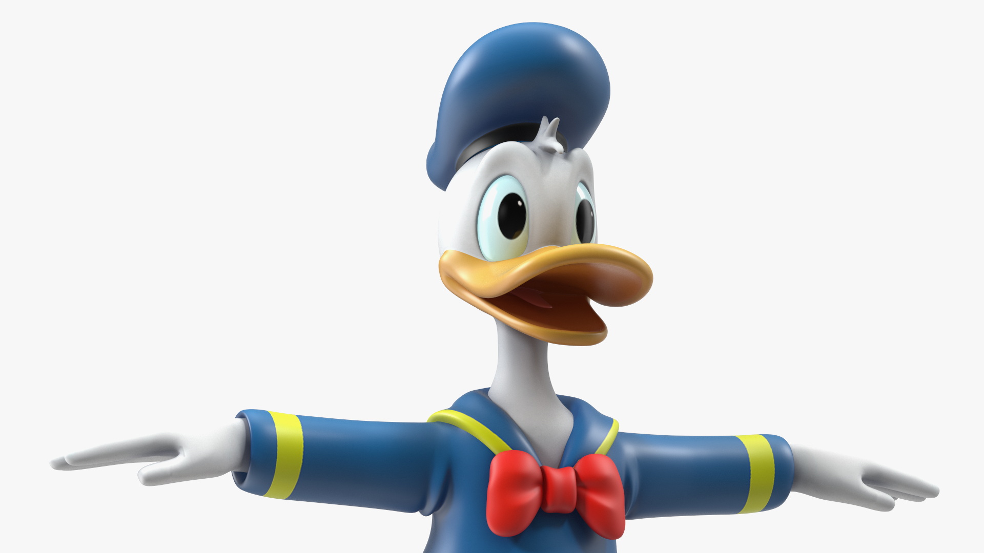Disney Character Donald Duck Rigged for Maya 3D model