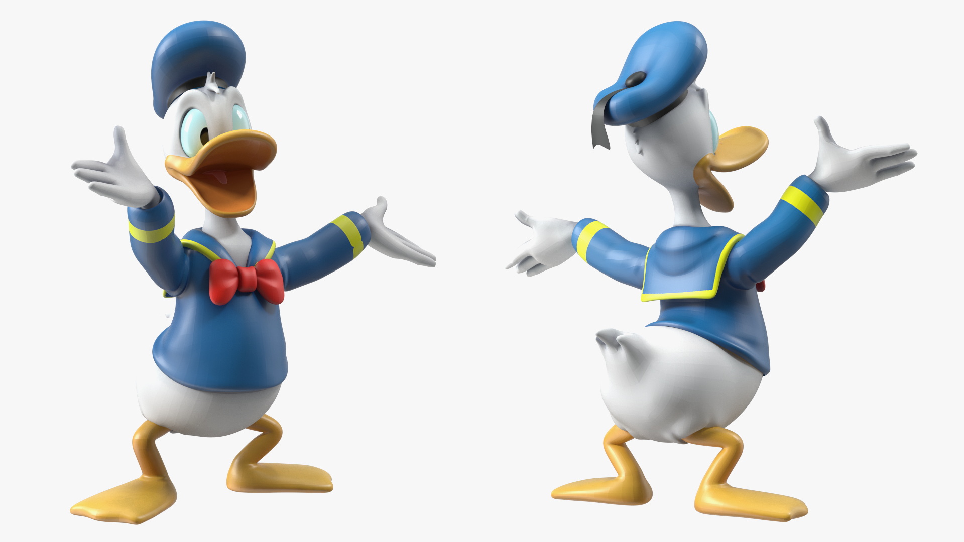 Disney Character Donald Duck Rigged for Maya 3D model