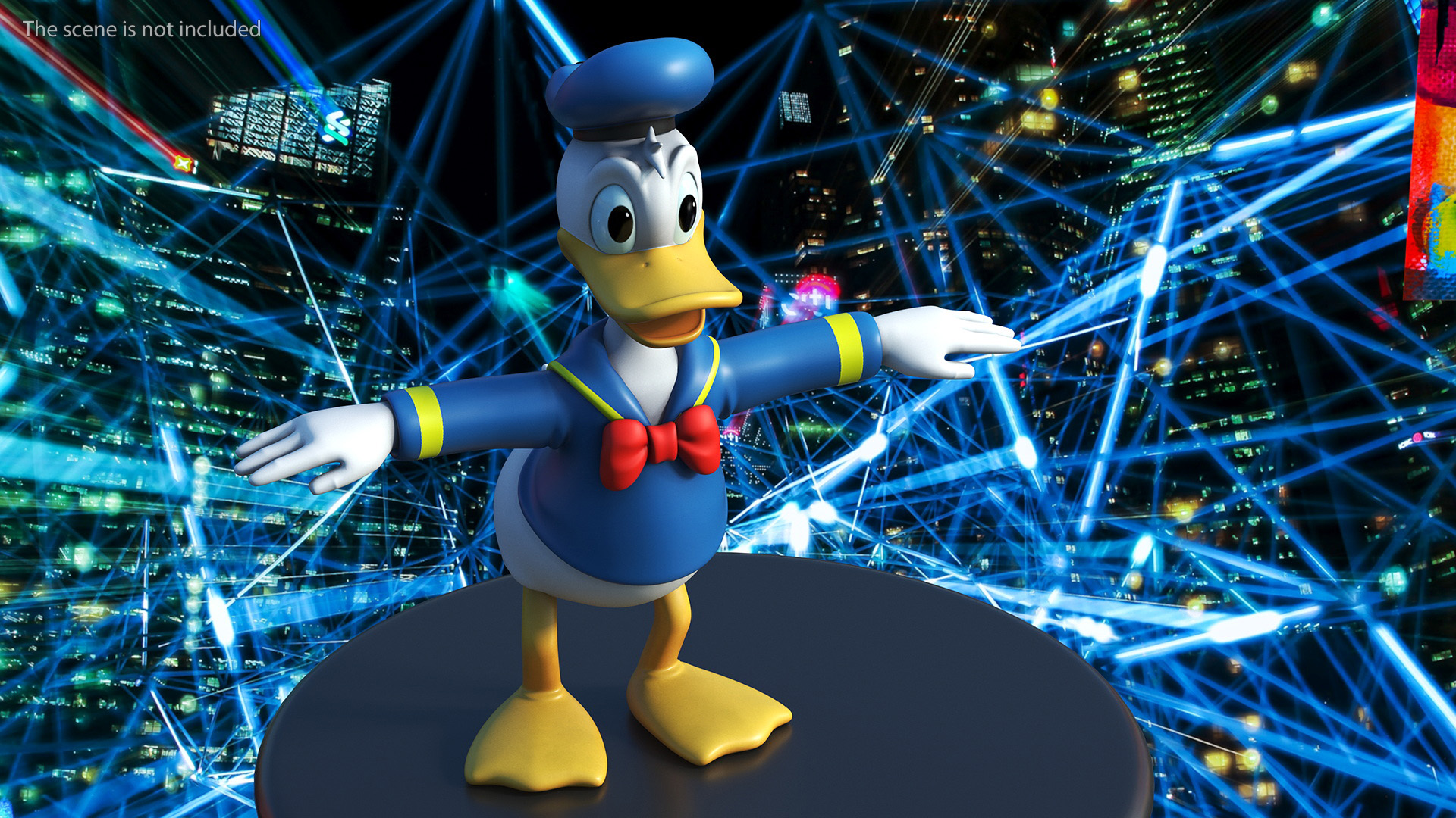 Disney Character Donald Duck Rigged for Maya 3D model