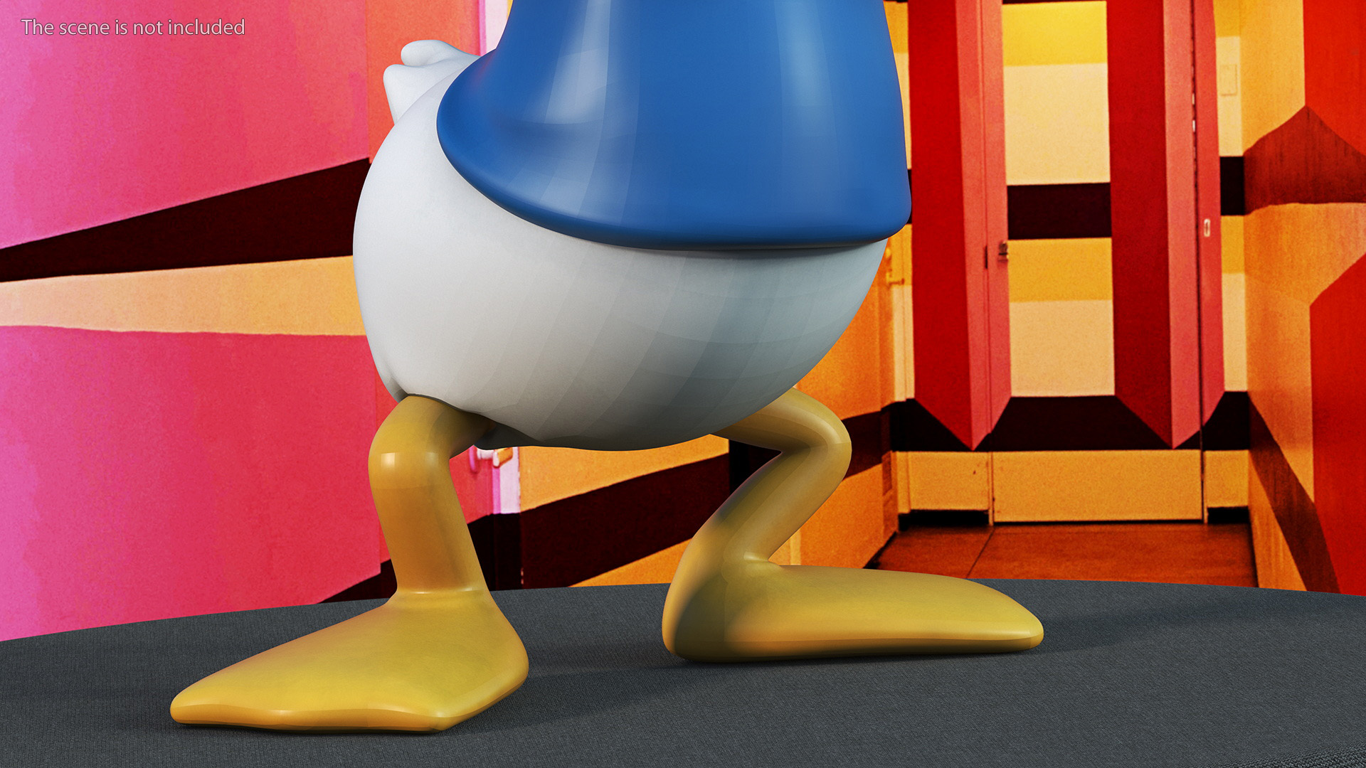 Disney Character Donald Duck Rigged for Maya 3D model