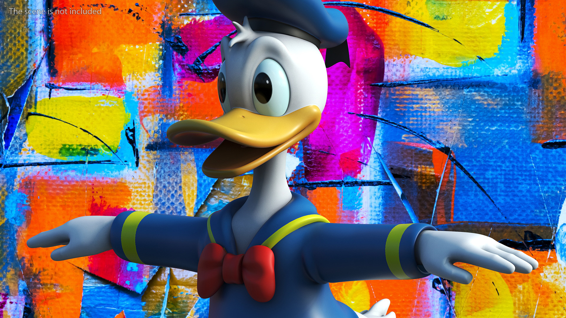 Disney Character Donald Duck Rigged for Maya 3D model
